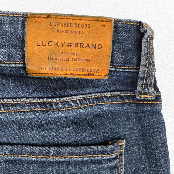 Lucky Brand Dark Wash Mid Rise Slim Hayden Casual Stretchy Skinny Jeans Size 4 - Picture 9 of 10